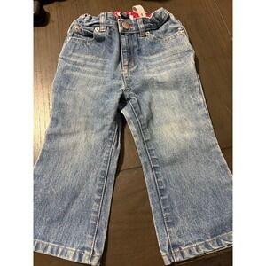 Baby Gap Blue Jeans 18-24 Mo Heart Pockets With Adjustable Waist